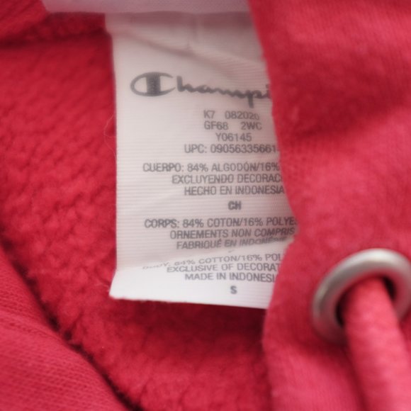 COPY - Champion red C-Life Reverse Weave C Logo Pull-Over Men's Hoodie fleece s… - Picture 12 of 12